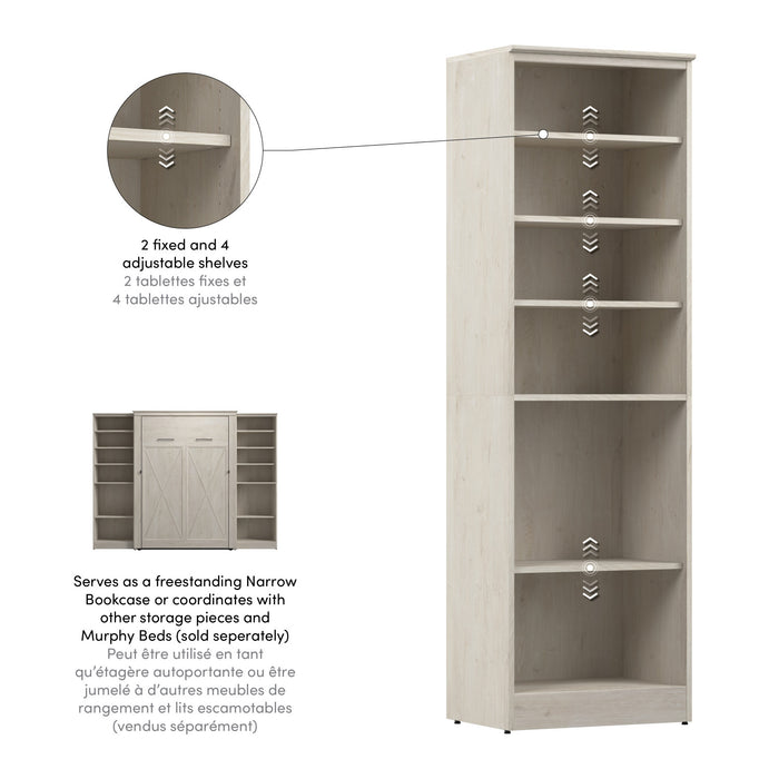Bestar Key West 25 W Closet Organizer - Linen White Oak