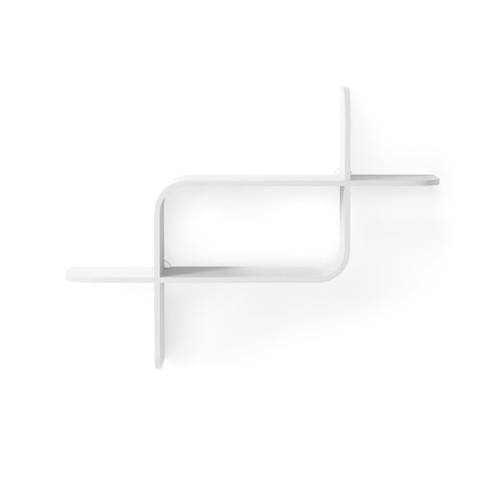 Umbra Modern Wood Montage Wall Shelf - White