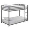 DHP Miles Metal Twin/Twin Bunk Bed - Silver