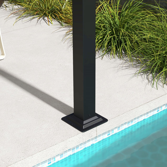 Outsunny 2 Pcs 16 X 4ft Pergola Shade, Uv Protection Pergola Canopy, Grey