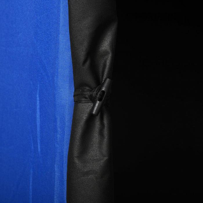 Outsunny 2-4 Person Pop-up Ice Fishing Tent Portable Ice Fishing Shelter With Windproof Windows And Carrying Bag Hub Fish Shelter, Blue