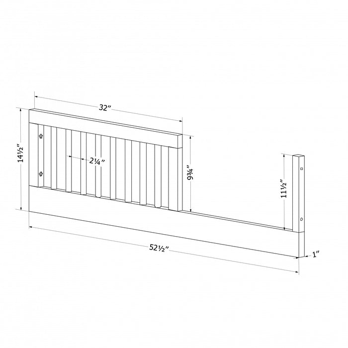 Milos Toddler Rail for Baby Crib - Olive Green