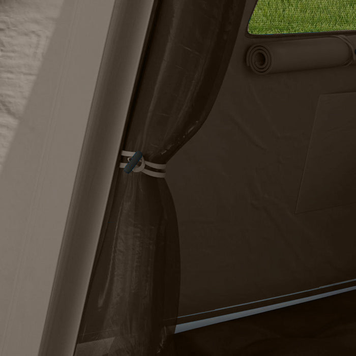 Outsunny Inflatable Camping Tent, 2-man Glamping Tent, Khaki And Brown