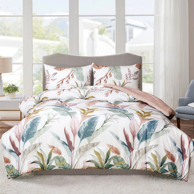 Reversible Twin Comforter Set with Sham | Ensemble Douillette Reversible pour Lit Simple avec Cache-Oreiller