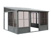 Gazebo Penguin Florence - Wall Mounted Solarium 8x12 Metal Roof