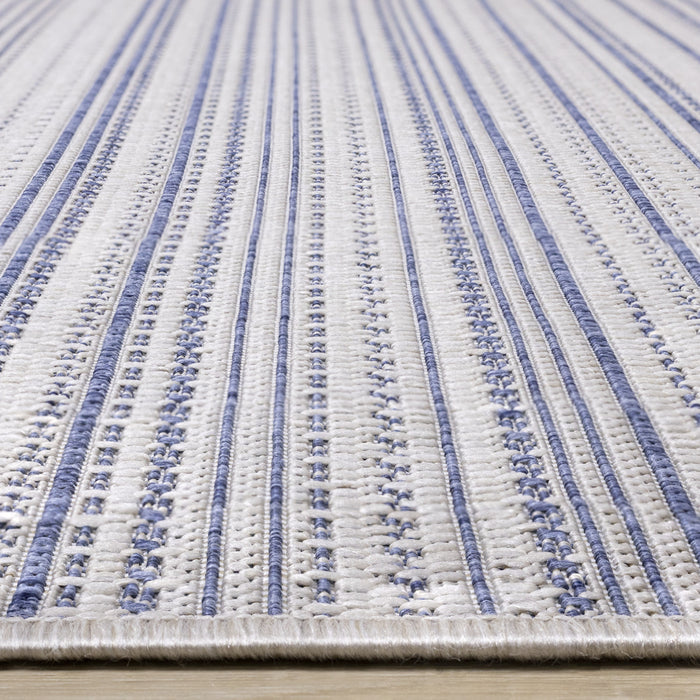 Cabana Textured Stripes Outdoor Area Rug - 7'10\" x 10'6\"