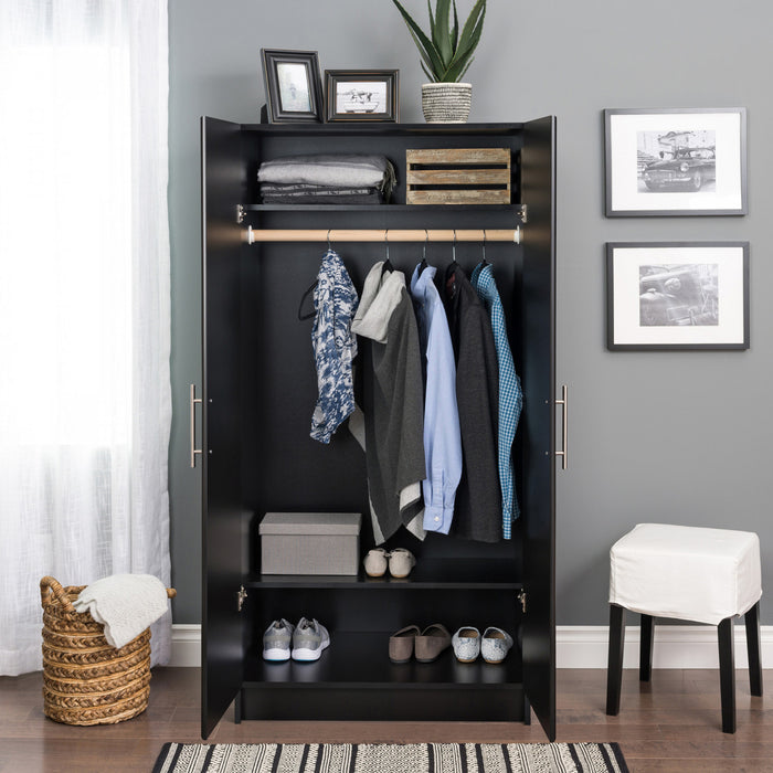 Elite 32\" Wardrobe Cabinet - Black