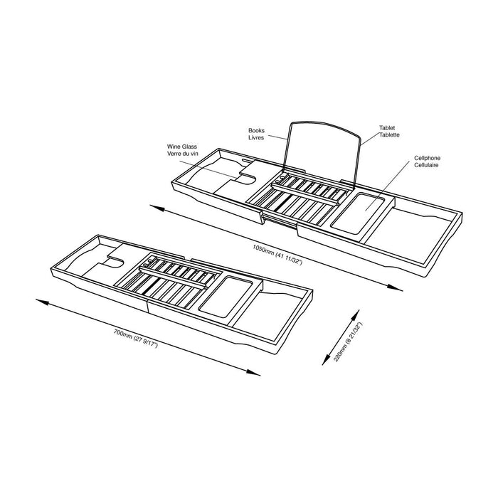 Yolla Bath Tray Bath Accessories