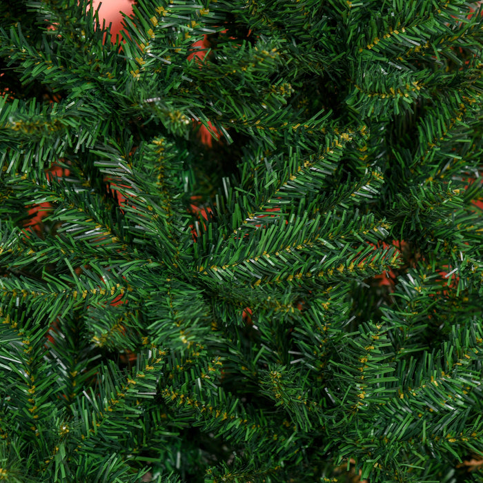 Homcom 7ft Artificial Christmas Tree, Xmas Tree With 865 Branch Tips, Green