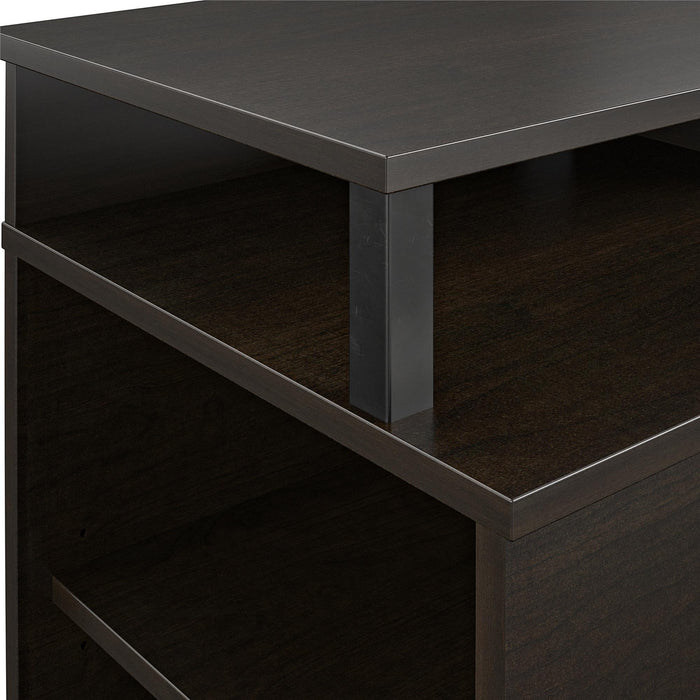 Ameriwood Home Mason Electric Fireplace TV Stand for TVs up to 65\" - Espresso