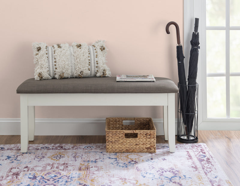 Jane Fabric Storage Dining Bench - Taupe