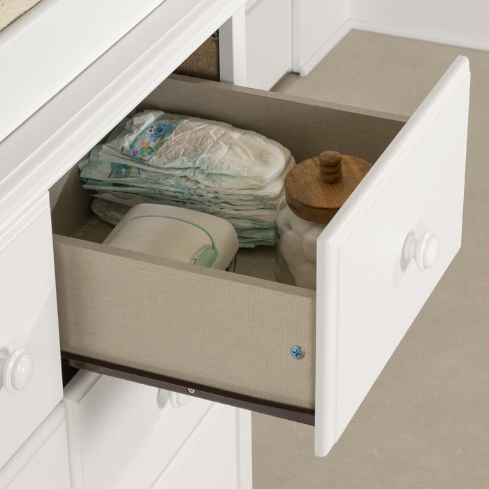 Angel Changing Table With Removable Rim - Pure White