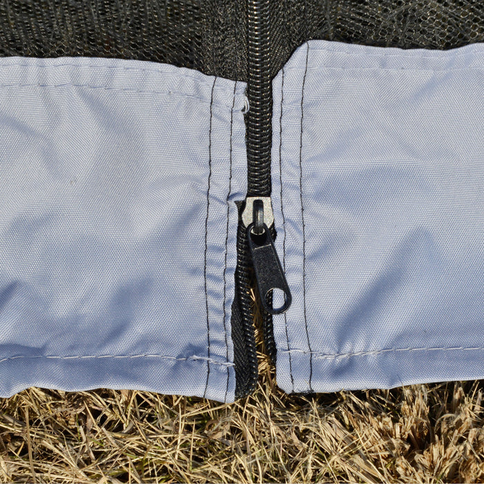 Outsunny 10x10ft Party Tent Canopy With Netting, Patio Screen House Slant Leg Outdoor Gazebo Sun Shade Shelter, Grey