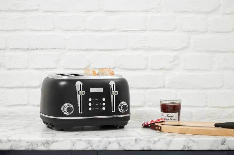 Haden Heritage 4-Slice Toaster - Black Chrome