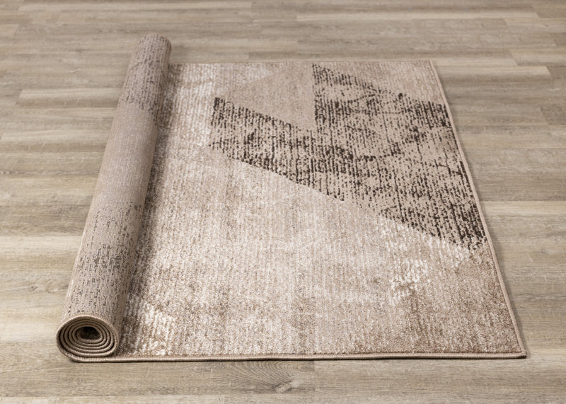 May Distressed Geometric Area Rug - 5'3\" x 7'7\"