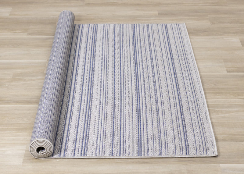 Cabana Textured Stripes Outdoor Area Rug - 7'10\" x 10'6\"
