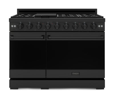 Gordon Ramsay Collection by Thor Kitchen 48" Freestanding Professional Gas Range - RSG48EB|Cuisinière à gaz amovible de style professionnel collection Gordon Ramsay de Thor Kitchen de 48 po - RSG48EB