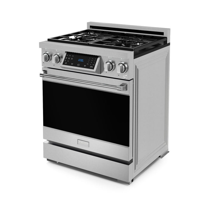 Gordon Ramsay Collection by Thor Kitchen 30\" Freestanding Professional Gas Range with Tilt Panel Touch Control - RSG30