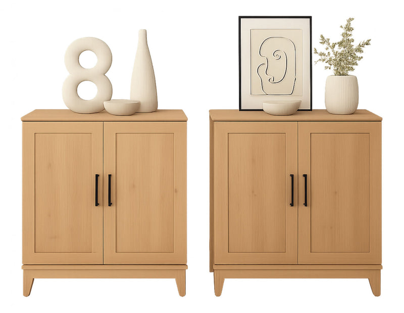 Modulr 1 Adjustable Shelf Accent Cabinet - Natural Oak