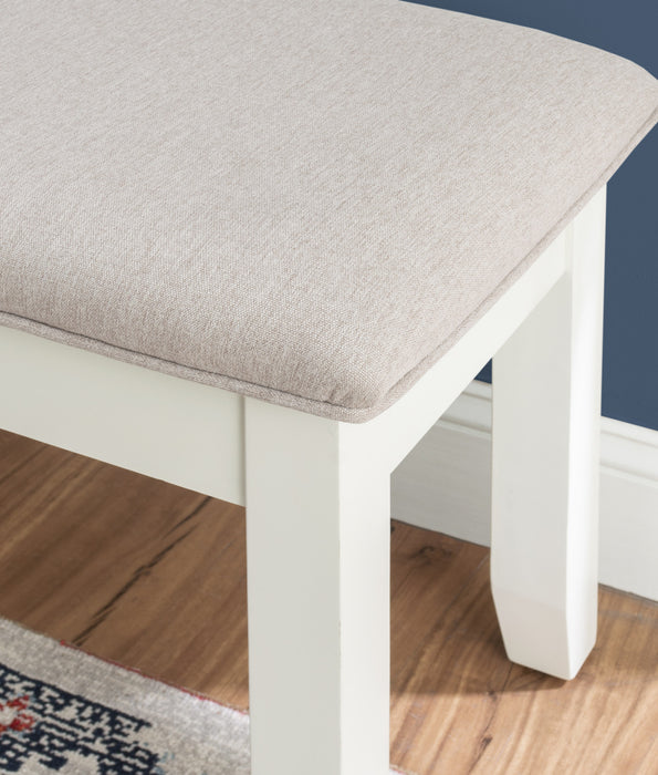 Jane Fabric Storage Dining Bench - Grey
