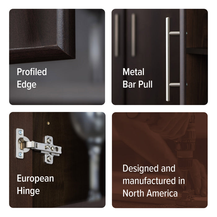 Elite 32\" Storage Cabinet - Espresso