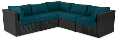 Barbados 5-Piece Patio Set – Blue | Ensemble Barbados 5 pièces pour la terrasse - bleu