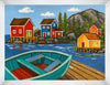 Shore Framed Linen Finish Art - 27\" x 35\"