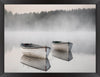 Pair of Boats Framed Linen Finish Art – 27\" x 35\"