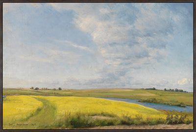 Green Landscape Framed Canvas Gel Art - 25" x 37" | Œuvre d’art en gel encadrée « Green Landscape » sur toile - 25 po x 37 po