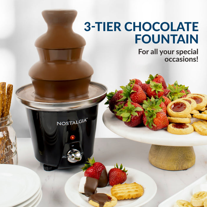 Nostalgia 3-Tier 1.5-Pound Chocolate Fondue Fountain - CFF965