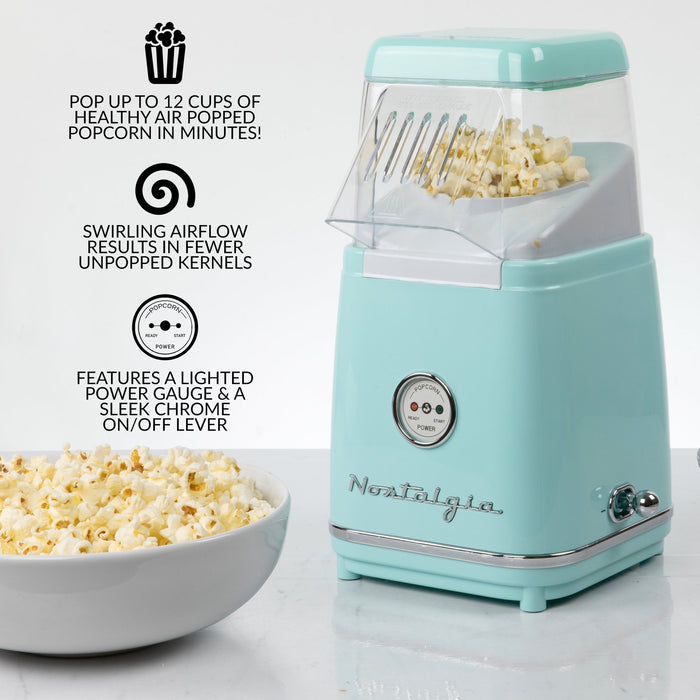 Nostalgia Classic Retro 12-Cup Hot Air Popcorn Maker - CLHAP12AQ