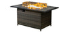 Deko Living Wicker Gas Outdoor Firepit Table