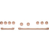 Café 48\" Brushed Copper Handle and Knob Kit for Pro Range and Rangetop - CXPR8HKPTCU