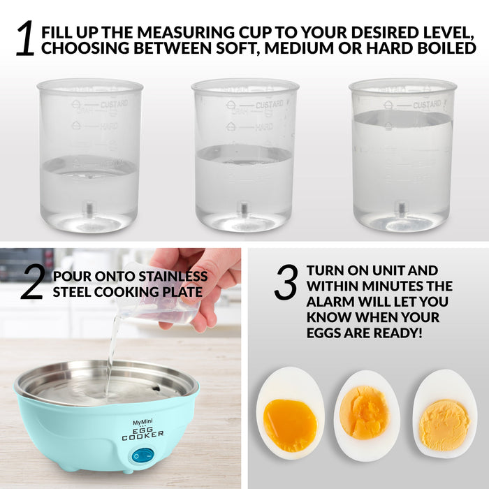 Nostalgia Retro Premium 7-Egg Capacity Electric Egg Cooker - EC7AQ