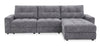 Scott Living Elevate Modular 3-Piece Right-Facing Chenille Fabric Power Reclining Sectional - Grey