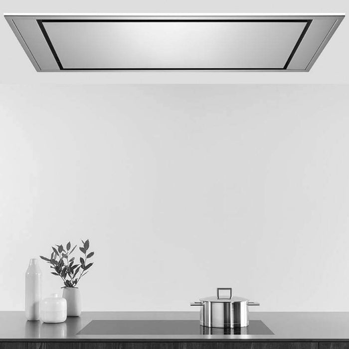 Victory Stainless Steel Flush Ceiling Mount Range Hood with LED Backlight - Horizon-Glow