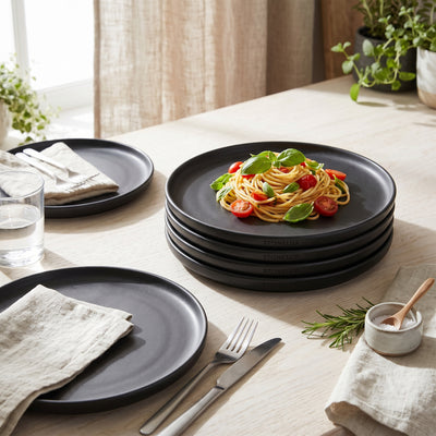 Lisbon Stoneware Dinner Plates, Set of 4 | Ensemble de 4 Grandes Assiettes Lisbon en Gres