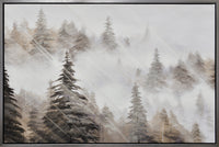 Tree Line Framed Acrylic Painting - 31.5