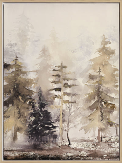 Trees Landscape I Framed Acrylic Painting - 30" x 40"|Peinture acrylique encadrée « Trees Landscape I » - 30 po x 40 po