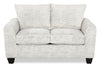 Made in Canada Customizable Sofa Lab Arc 63\" Fabric Loveseat – Plush Oyster