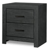 Soren Bedside 2-Drawer Nightstand, 22\"W x 24\"H - Graphite Grey