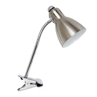 Simple Designs Adjustable Clip Desk Lamp - Brushed Nickel
