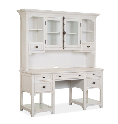 Milson 64" Desk with Storage and Adjustable Shelves - Alabaster | Bureau Milson de 64 po avec rangement et tablettes réglables - albâtre