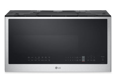LG 2 Cu. Ft. Over-the-Range Microwave with EasyClean® and Sensor Cooking - Smudge Proof Stainless St… | Four à micro-ondes à hotte intégrée LG de 2 pi³ avec EasyCleanMD et cuisson par capteur - acier inox…