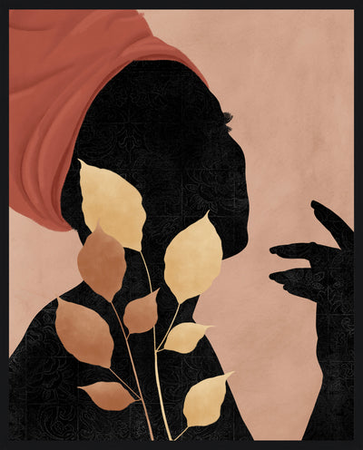 Silhouette Woman I Framed High Gloss Artwork - 17" x 21"|Œuvre d’art encadrée très lustrée « Silhouette Woman I » - 17 po x 21 po