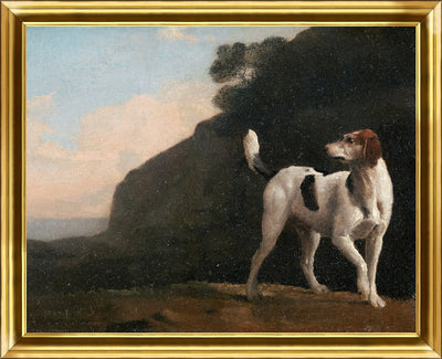 Vintage Dog Framed Stucco Textured Artwork - 11" x 13"|Œuvre d’art en stuc texturée et encadrée « Vintage Dog » - 11 po x 13 po