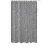 Polyester Silver Foil Marble Printed Shower Curtain Grey