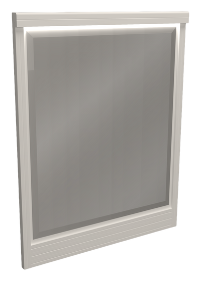 Alpine Bedroom Dresser Mirror, Made in Canada – White | Miroir de commode de chambre à coucher Alpine, fabriqué au Canada - blanc