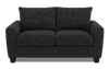 Made in Canada Customizable Sofa Lab Arc 86\" Fabric Condo Sofa – Plush Charcoal