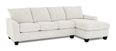 Made in Canada Customizable Sofa Lab Arc Right-Facing Fabric Sofa Chaise – Teddy Riverrock | Sofa avec fauteuil long de droite personnalisable Arc de Sofa Lab fabriqué au Canada en tissu - Teddy Riverrock